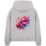 Cherry Kisses - Womens Organic Boxcut Hoodie