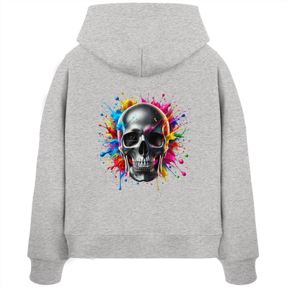 Explosion of Life - Womens Organic Boxcut Hoodie