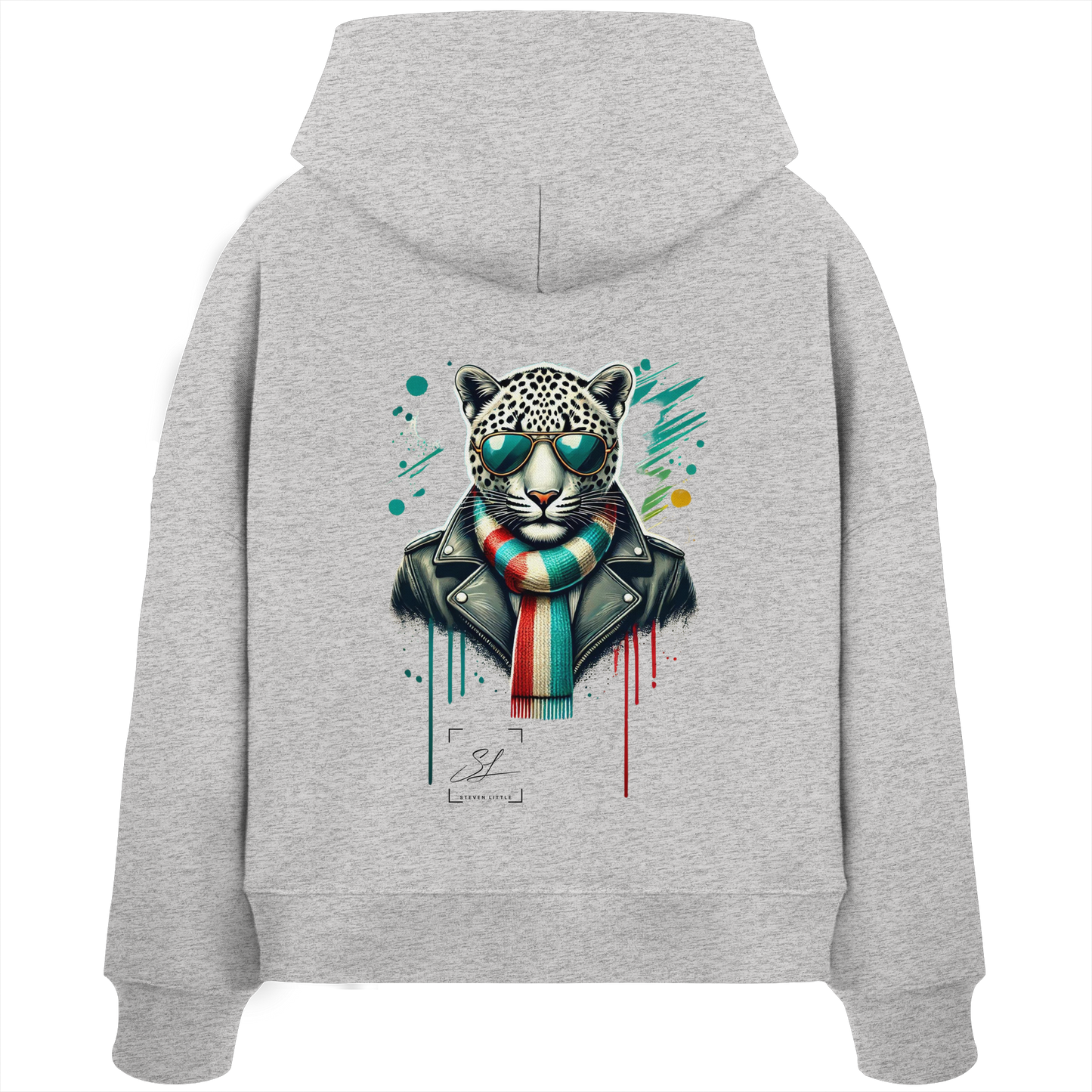 Urban Leopard - Womens Organic Boxcut Hoodie