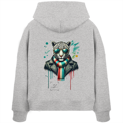 Urban Leopard - Womens Organic Boxcut Hoodie