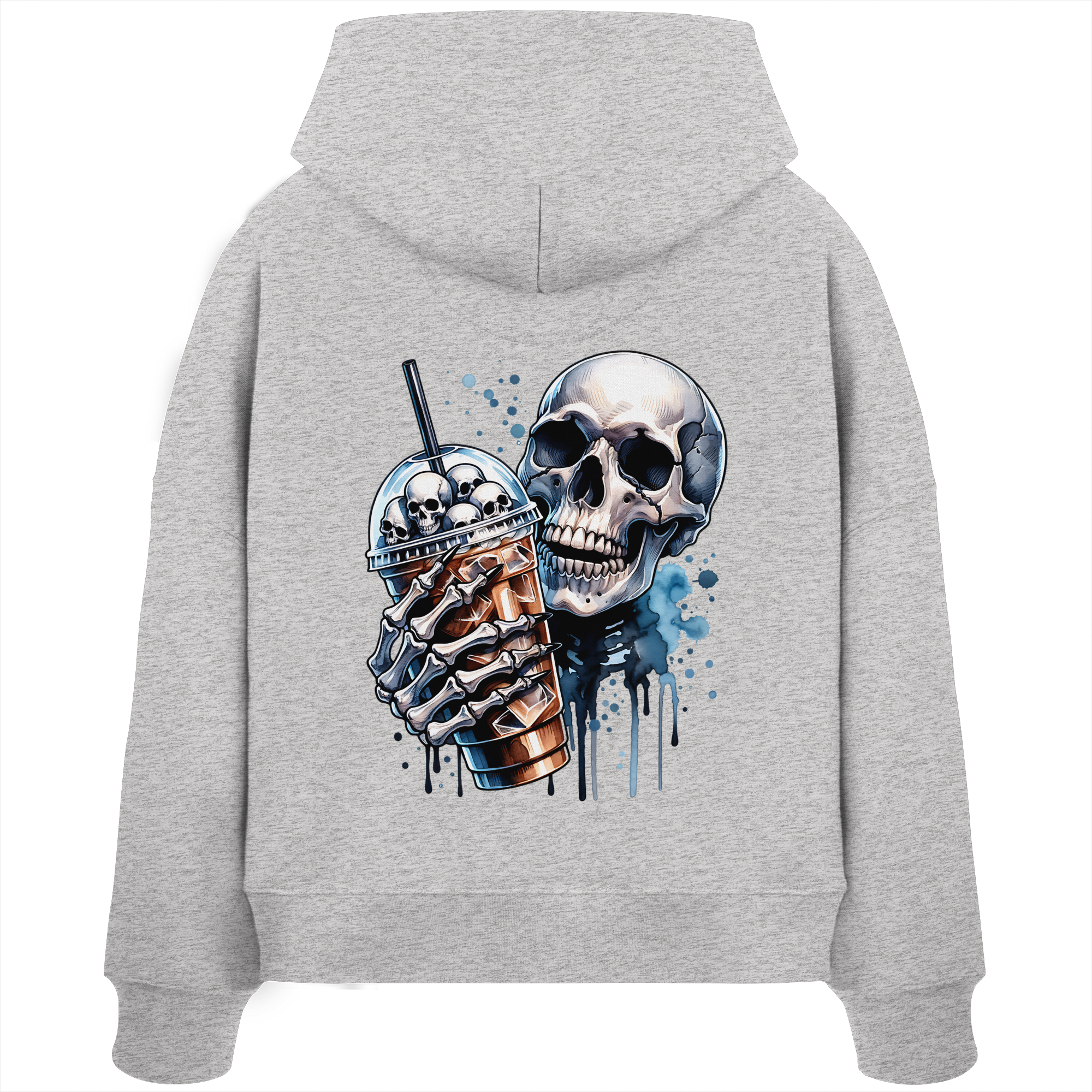 Chill Skull - Womens Organic Boxcut Hoodie