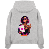 Queen of Hearts - Womens Organic Boxcut Hoodie