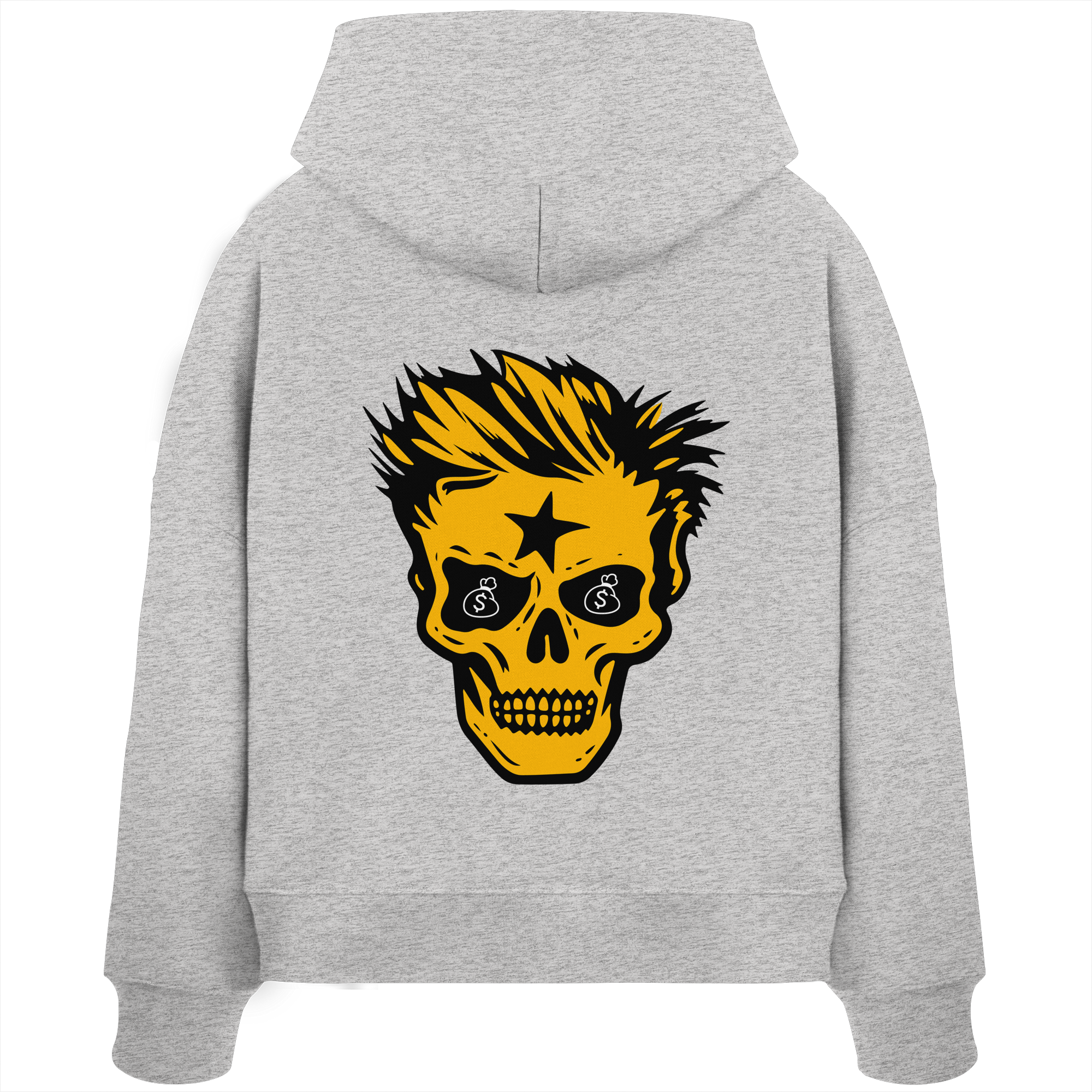 Golden Skull - Womens Organic Boxcut Hoodie