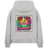 Summer Party Vibes - Womens Organic Boxcut Hoodie