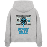 Money Kills - Sweat à capuche bio Boxcut pour femme