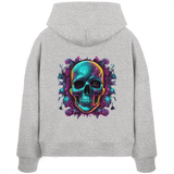 Sweat à capuche bio pour femme Motif crâne galactique