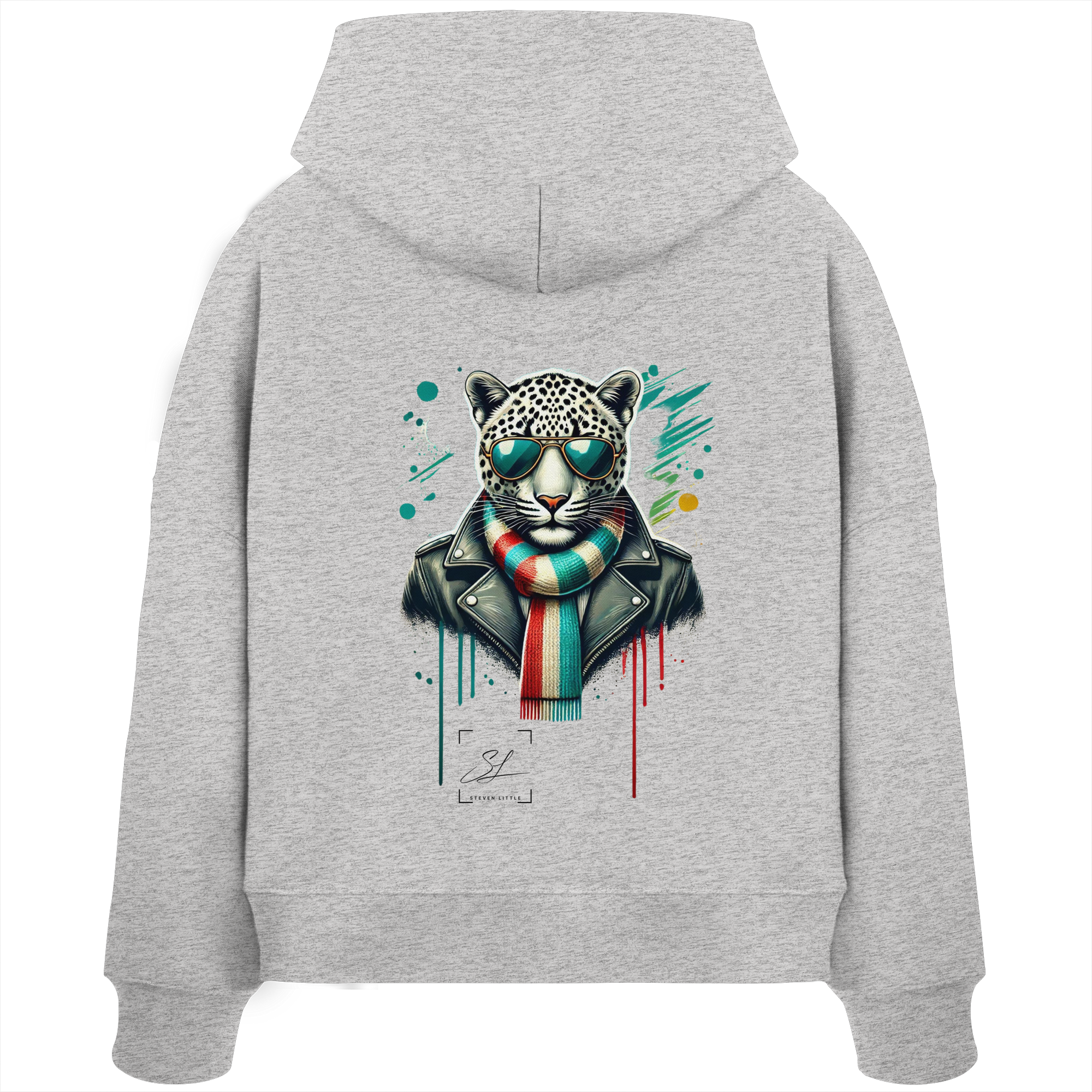 Urban Leopard - Womens Organic Boxcut Hoodie