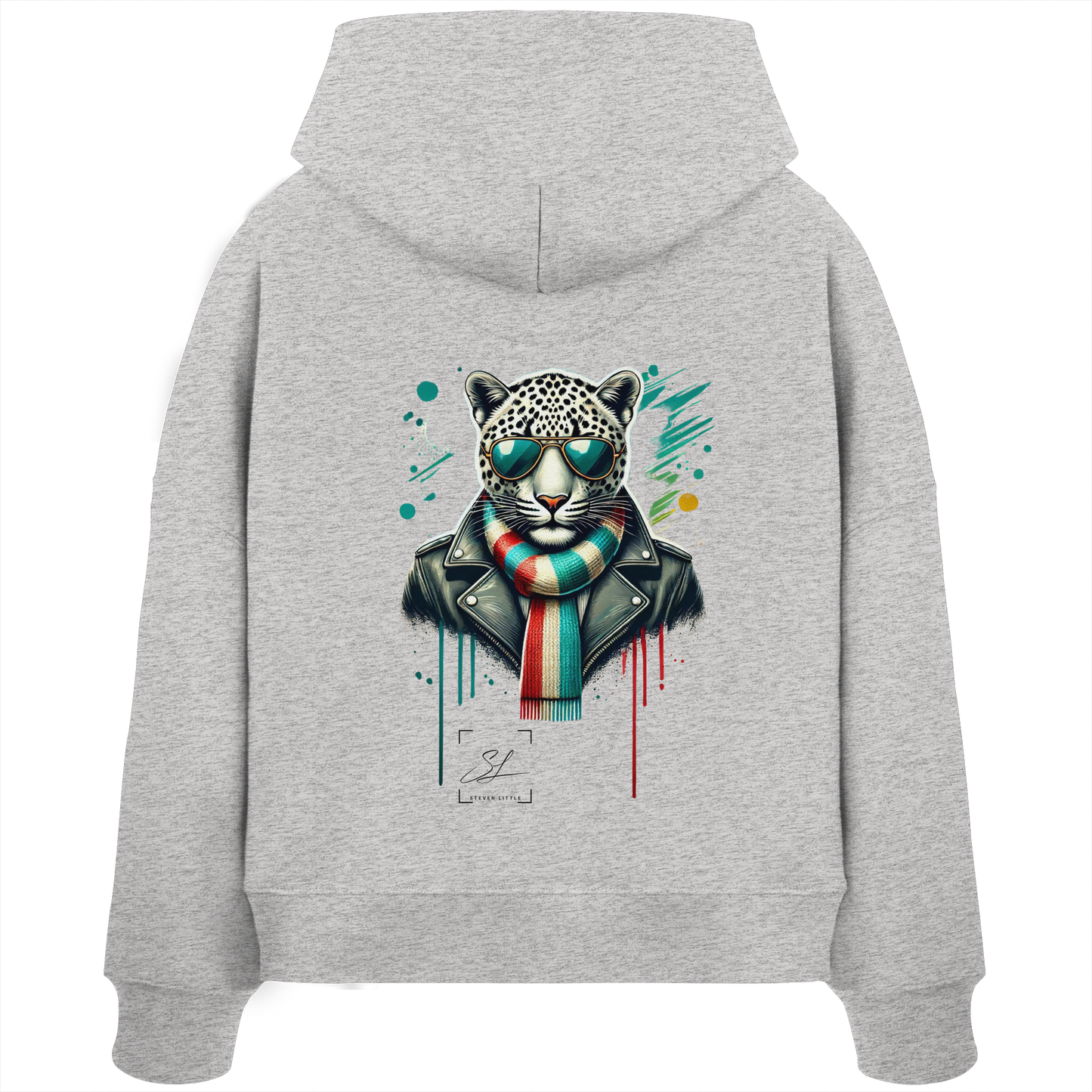 Urban Leopard - Womens Organic Boxcut Hoodie