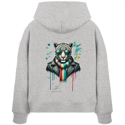 Urban Leopard - Womens Organic Boxcut Hoodie