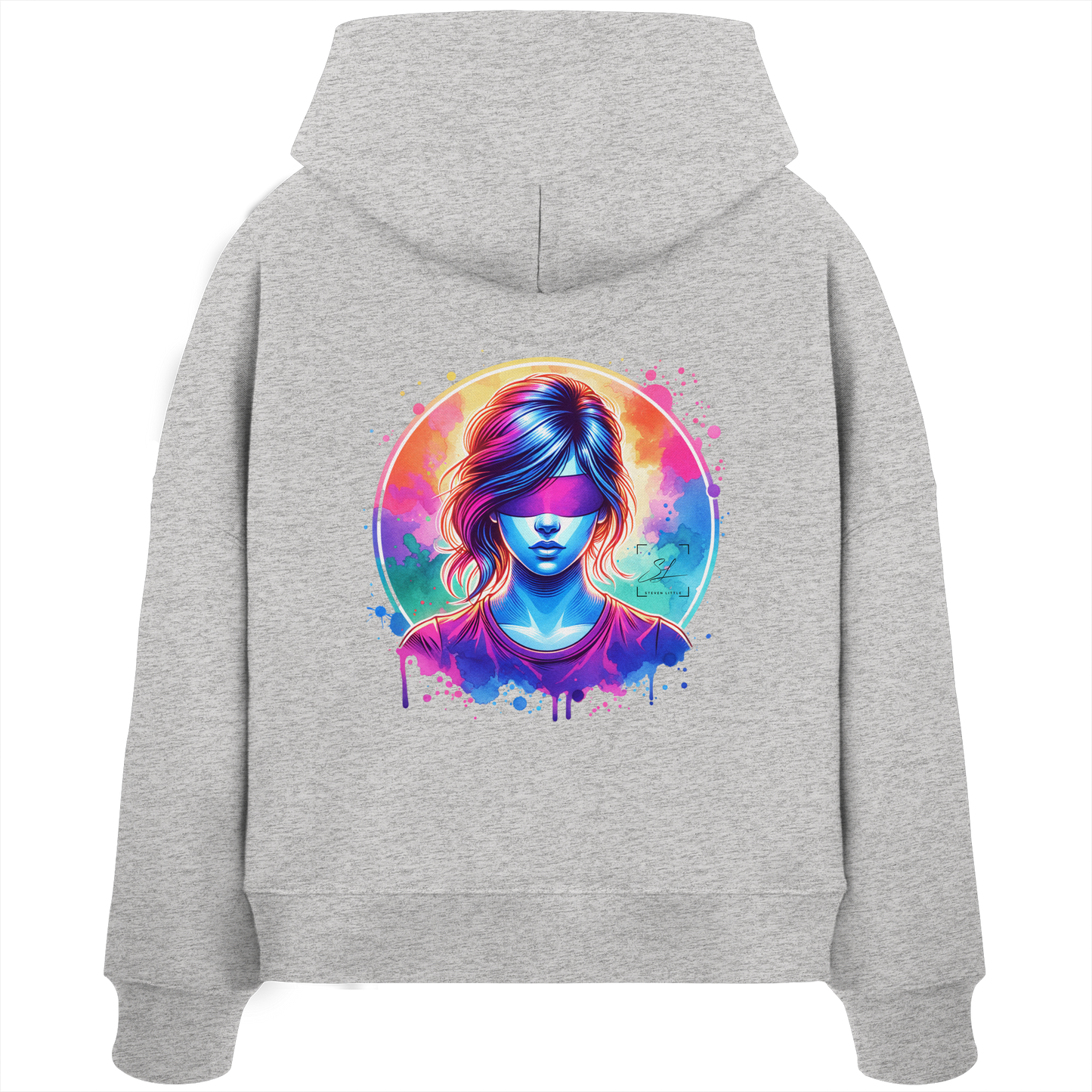 Mystic Vision - Sweat à capuche Boxcut bio pour femme
