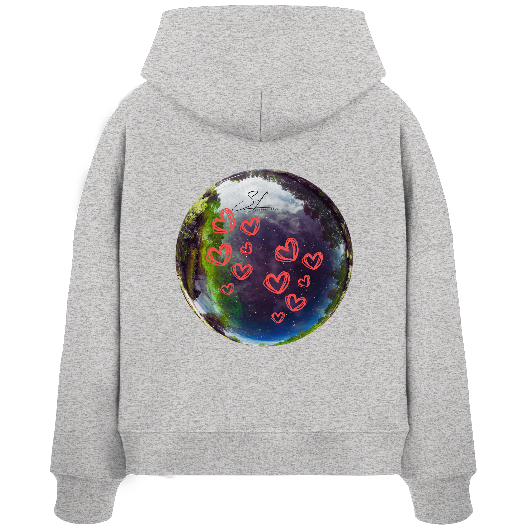 Love our World - Womens Organic Boxcut Hoodie