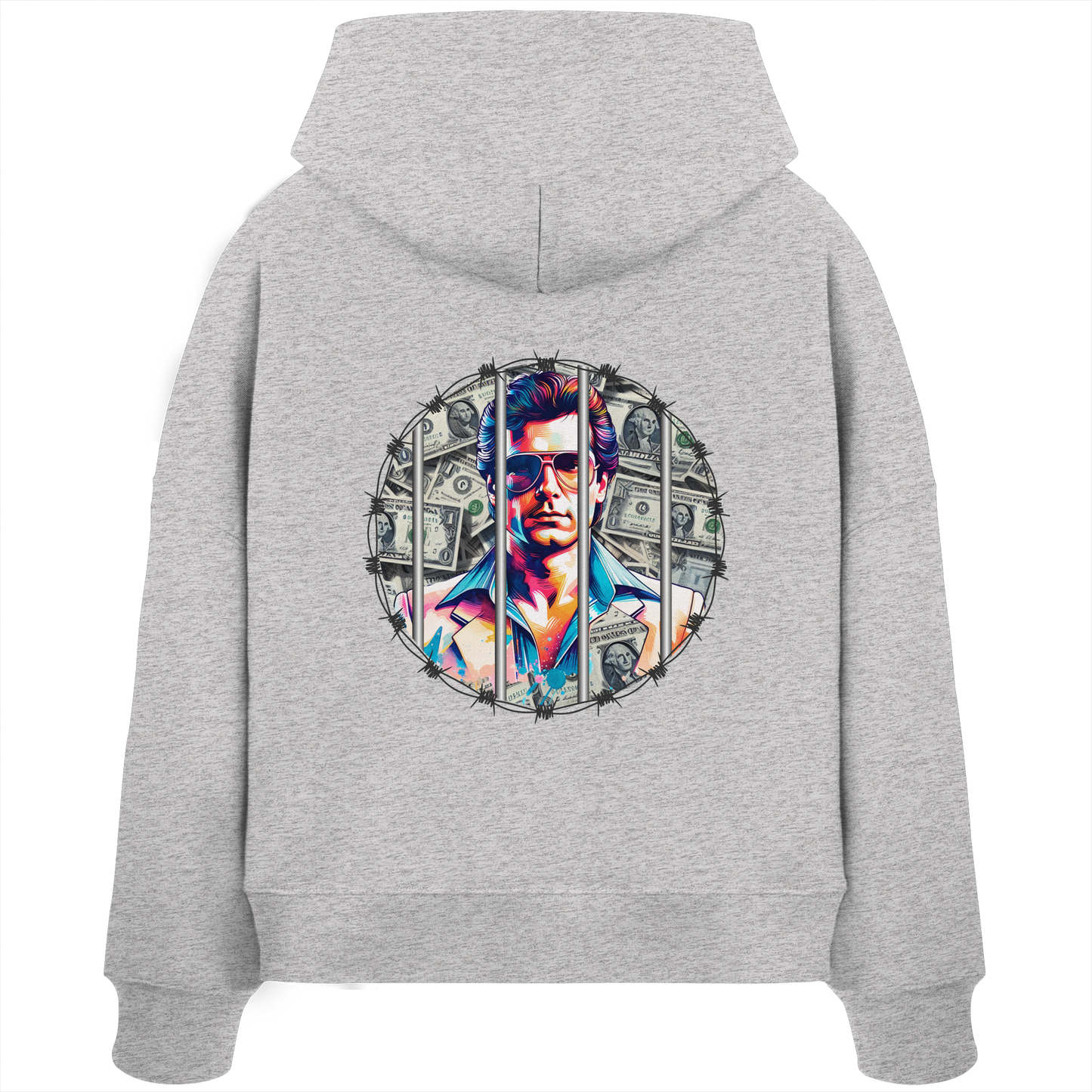 Money Maker - Womens Organic Boxcut Hoodie