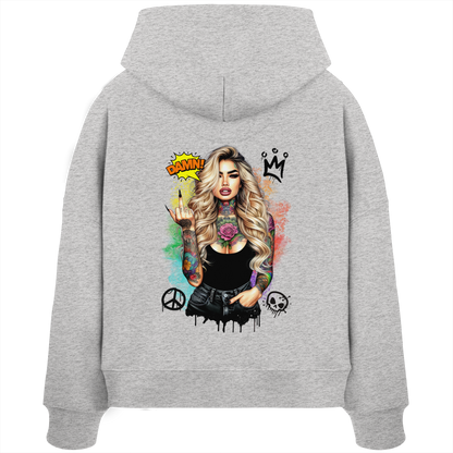 Ink Queen - Womens Organic Boxcut Hoodie