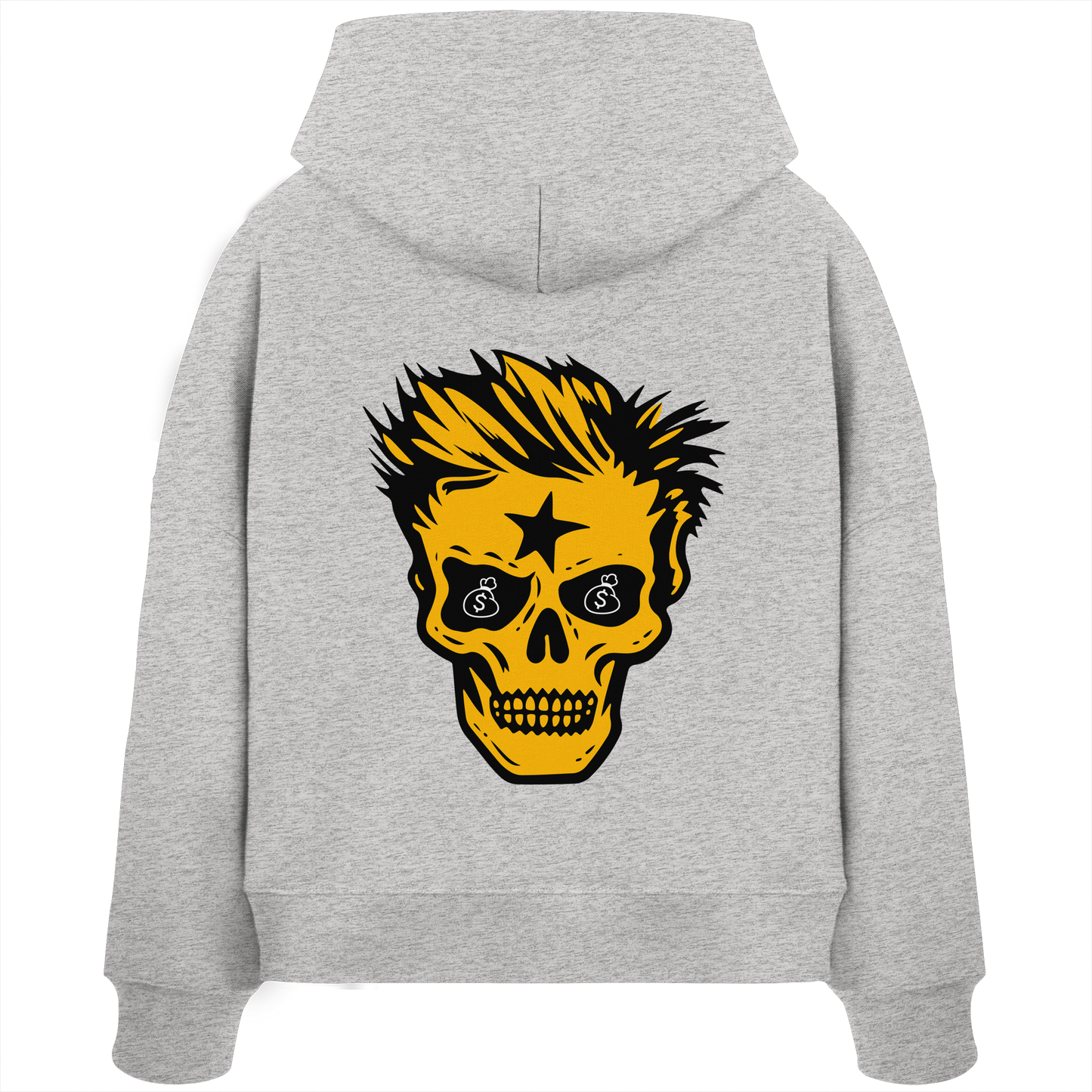 Golden Skull Dreams - Sweat à capuche bio Boxcut pour femme