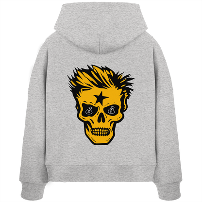 Golden Skull Dreams - Sweat à capuche bio Boxcut pour femme