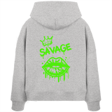 Kiss of Attitude - Womens Organic Boxcut Hoodie