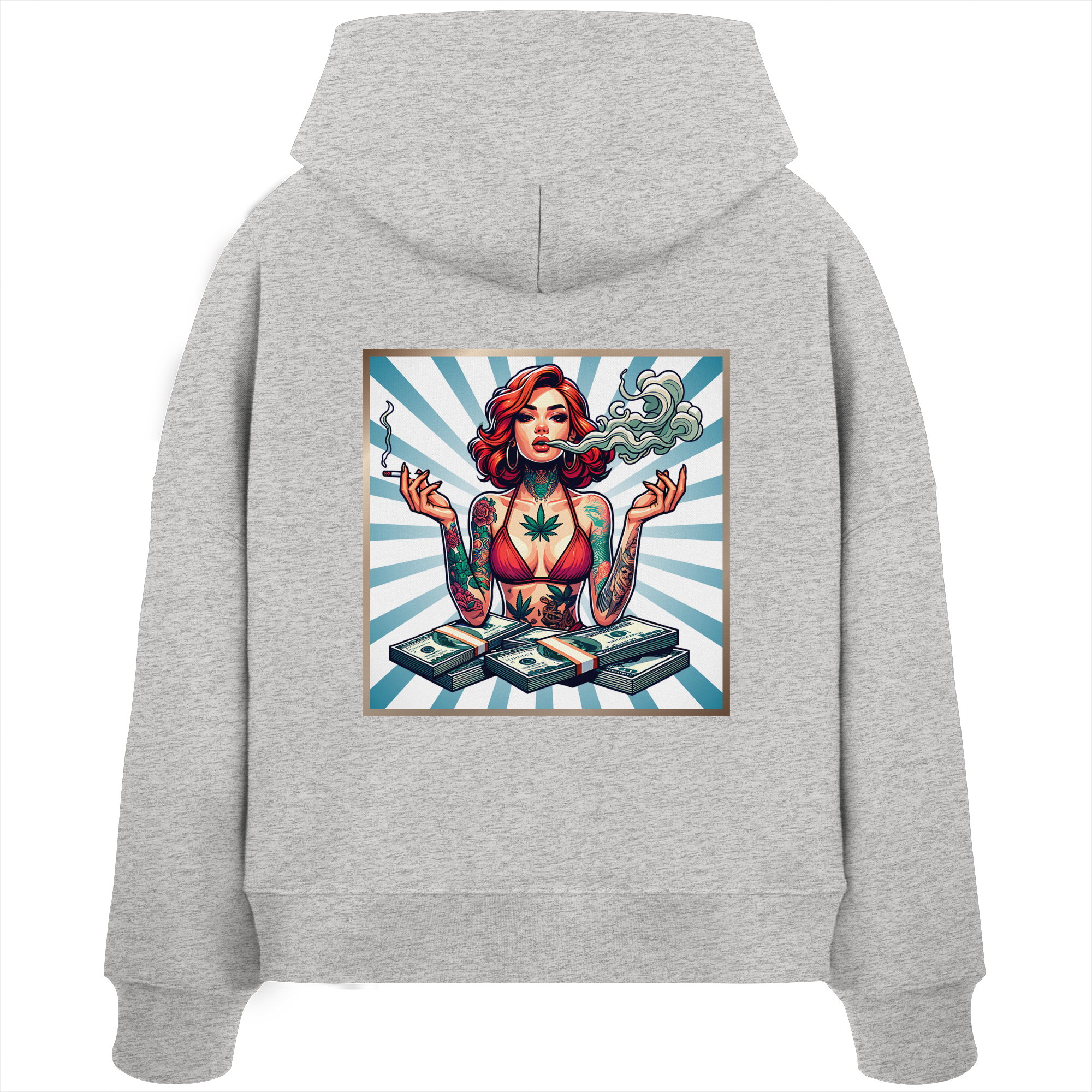 Rebel Rich - Sweat à capuche bio Boxcut pour femme