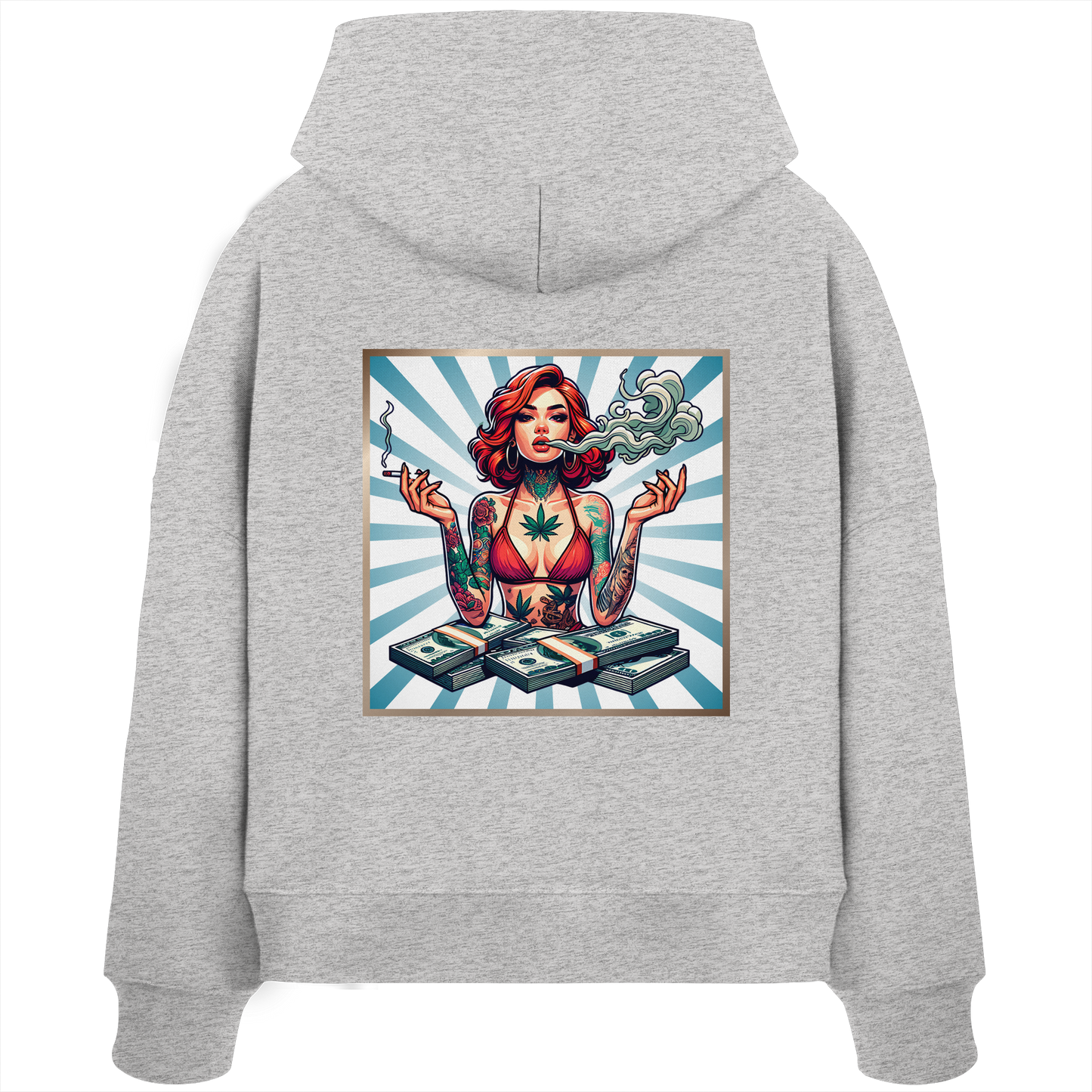 Rebel Rich - Womens Organic Boxcut Hoodie
