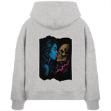 Kissing Skull - Womens Organic Boxcut Hoodie