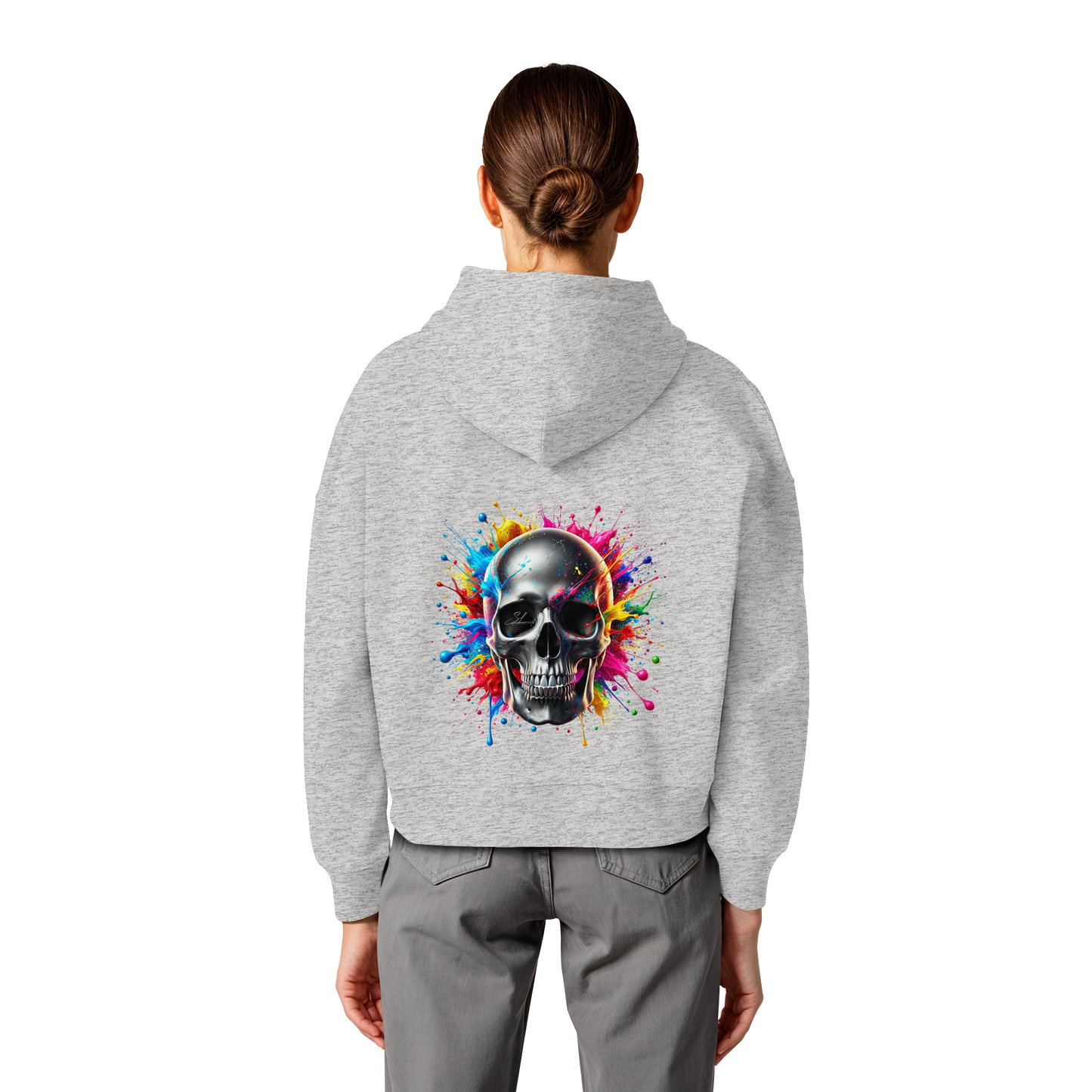 Explosion of Life - Womens Organic Boxcut Hoodie