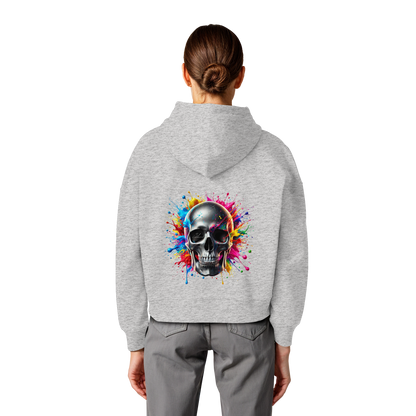 Explosion of Life - Womens Organic Boxcut Hoodie
