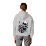 Chill Skull - Womens Organic Boxcut Hoodie