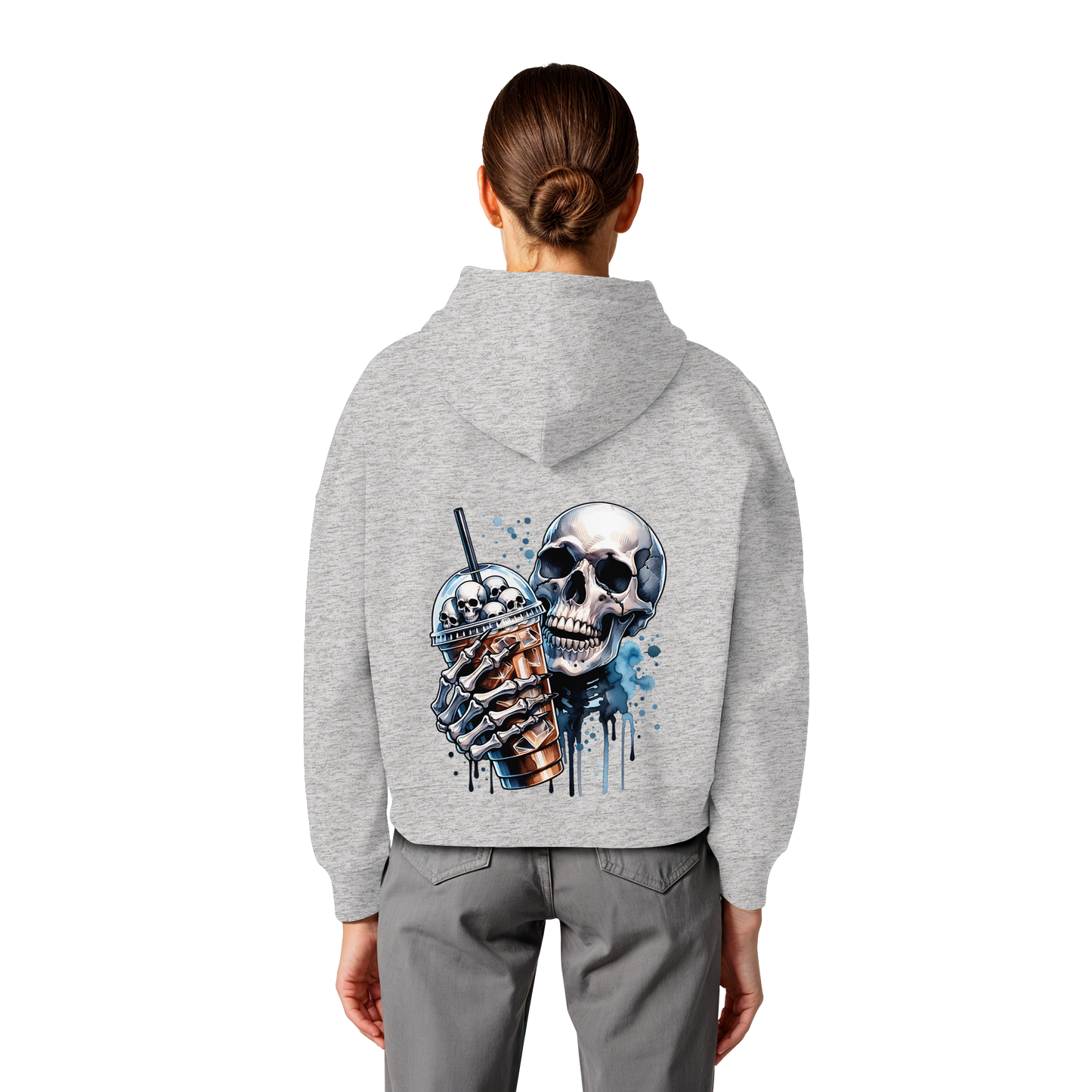 Chill Skull - Womens Organic Boxcut Hoodie