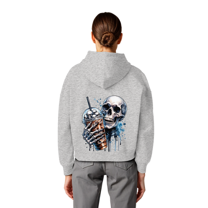 Chill Skull - Womens Organic Boxcut Hoodie