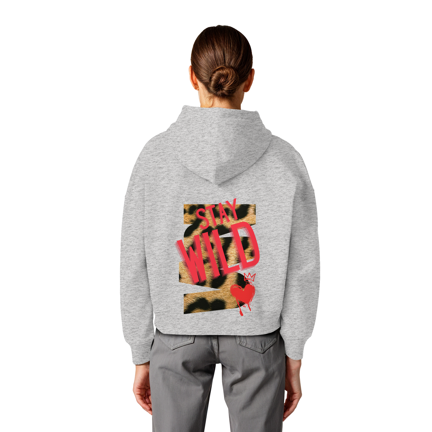 Stay Wild - Womens Organic Boxcut Hoodie