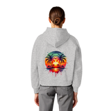Tropical Sunset - Womens Organic Boxcut Hoodie
