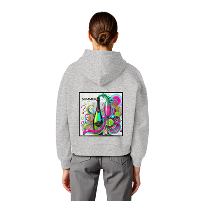 Neon Fresh - Womens Organic Boxcut Hoodie