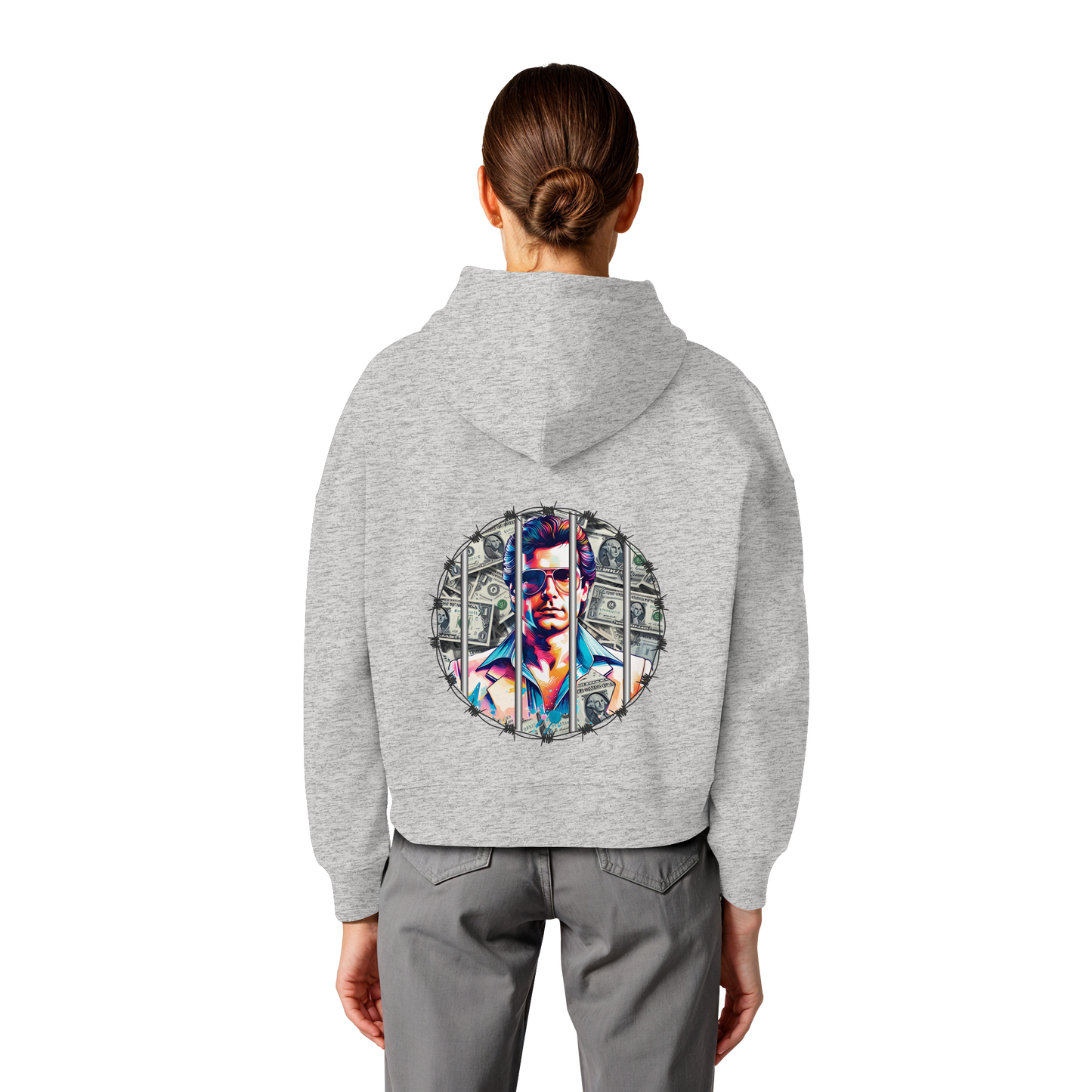 Money Maker - Womens Organic Boxcut Hoodie