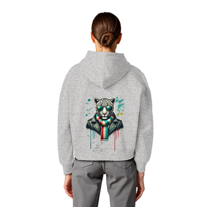 Urban Leopard - Womens Organic Boxcut Hoodie