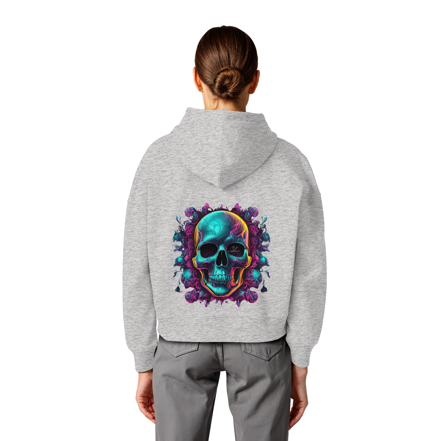 Galactic Skull - Organic Women Boxcut Hoodie