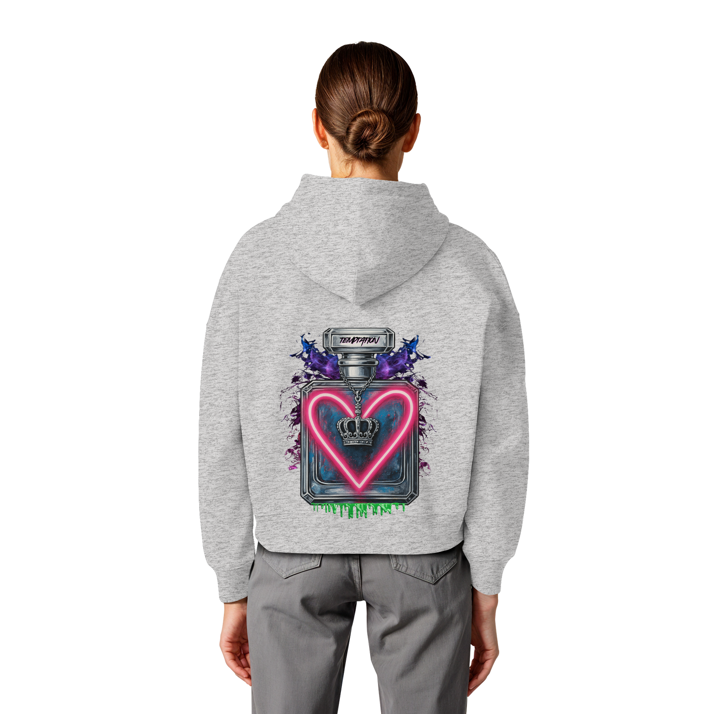 Temptation - Womens Organic Boxcut Hoodie