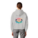 Tropical Sunset Glasses - Womens Organic Boxcut Hoodie