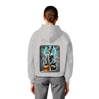 Mystic Cat - Womens Organic Boxcut Hoodie