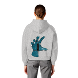 Statement Hand - Womens Organic Boxcut Hoodie