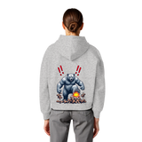Teddy Terror - Womens Organic Boxcut Hoodie