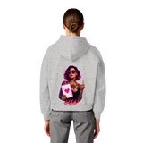 Queen of Hearts - Womens Organic Boxcut Hoodie