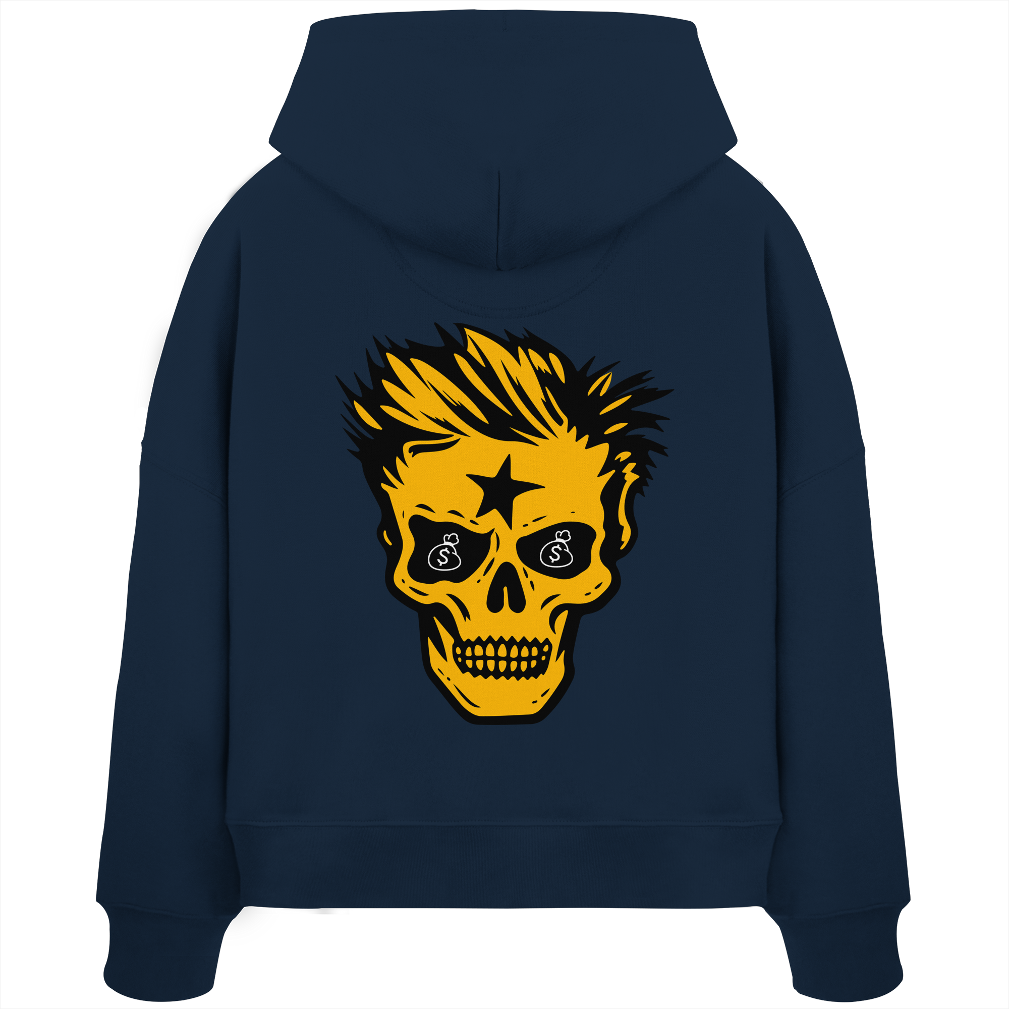 Golden Skull - Womens Organic Boxcut Hoodie