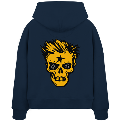 Golden Skull Dreams - Sweat à capuche bio Boxcut pour femme