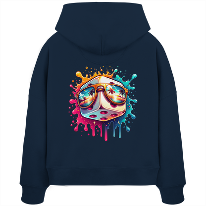 Sunset Vibes Dice - Womens Organic Boxcut Hoodie