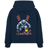 Teddy Terror - Womens Organic Boxcut Hoodie