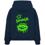 Kiss of Attitude - Womens Organic Boxcut Hoodie