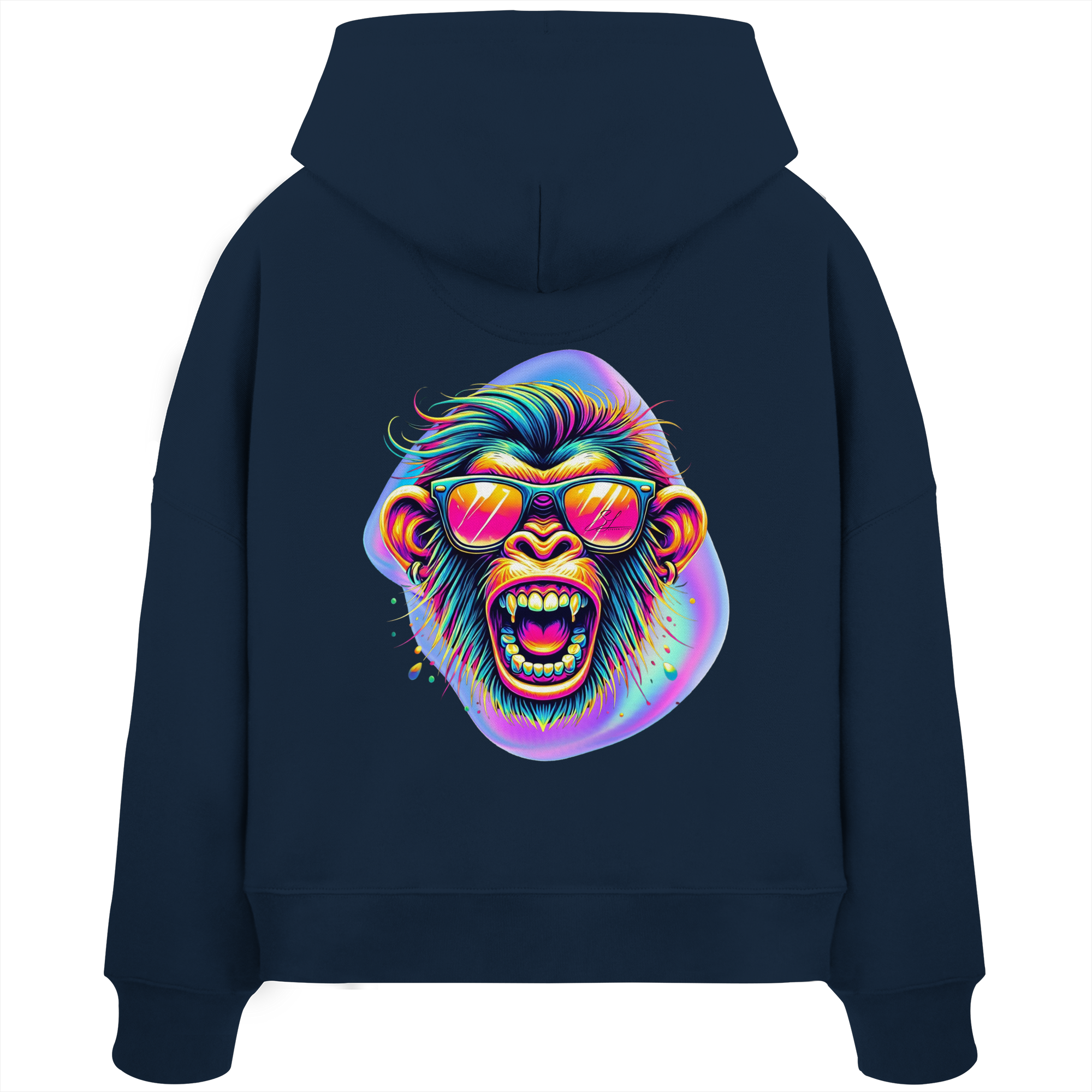 Crazy Chimp - Sweat à capuche Boxcut bio pour femme