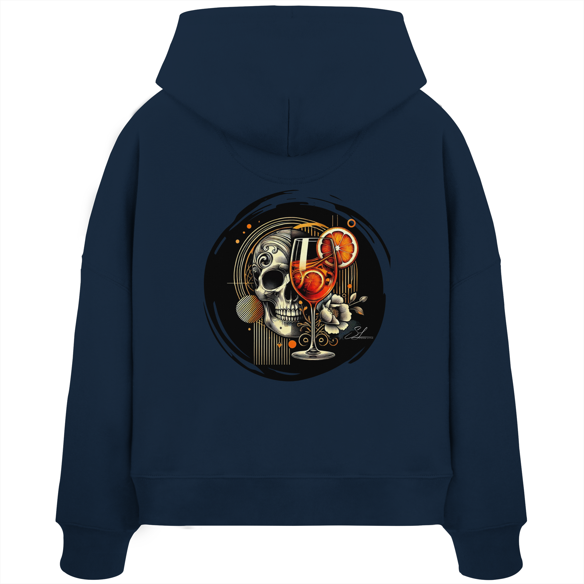 Esprit de la nuit - Sweat à capuche Boxcut bio pour femme