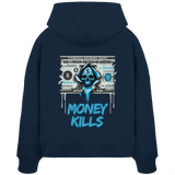 Money Kills - Sweat à capuche bio Boxcut pour femme