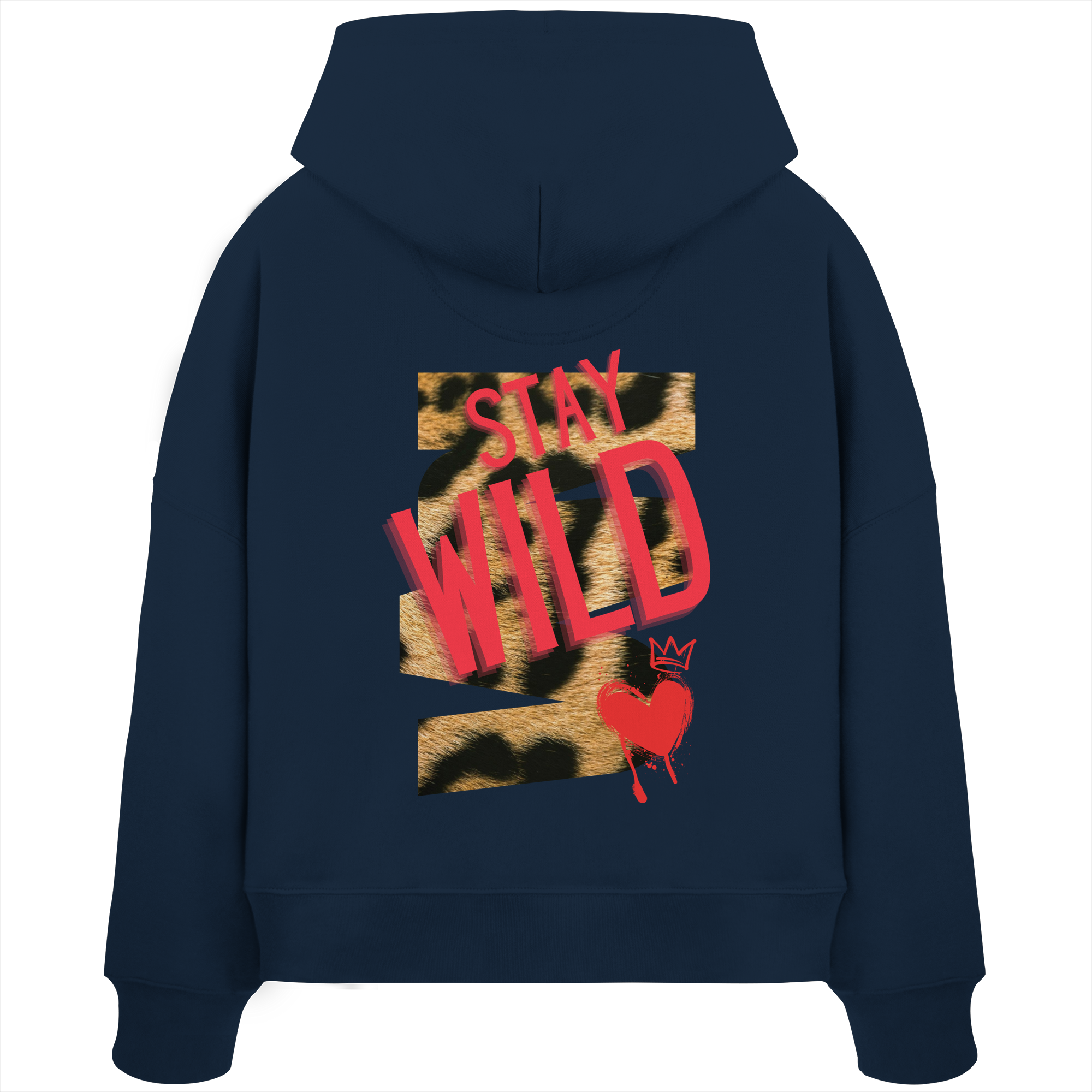Stay Wild - Womens Organic Boxcut Hoodie