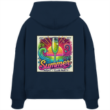 Summer Party Vibes - Womens Organic Boxcut Hoodie